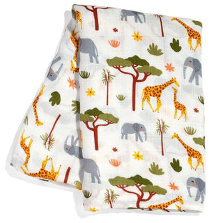 Bamboo Swaddle Blanket - In The Savanna Swaddle Swaddling Blankets