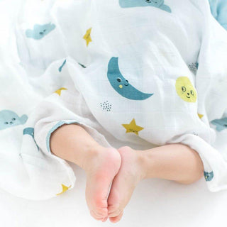 Bamboo Swaddle Blanket, Moon and Stars Swaddle Swaddling Blankets