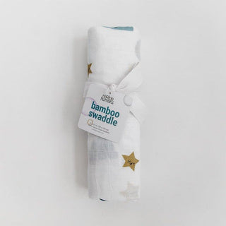 Bamboo Swaddle Blanket, Moon and Stars Swaddle Swaddling Blankets