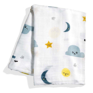 Bamboo Swaddle Blanket, Moon and Stars Swaddle Swaddling Blankets