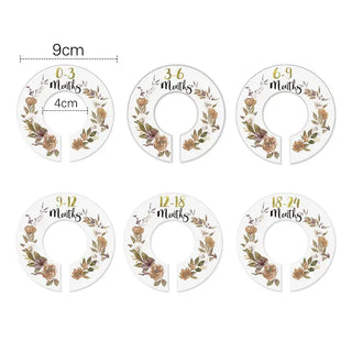 7Pcs Acrylic Closet Dividers RYAN AND REMI Color: Acrylic Round