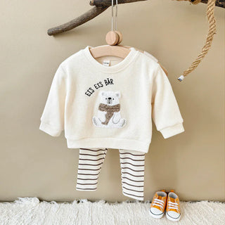 Cute Polar Lounge Set RYAN AND REMI Color: Penguin Kid Size: 6-9M