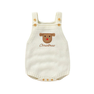 Newborn Knitted Christmas Romper