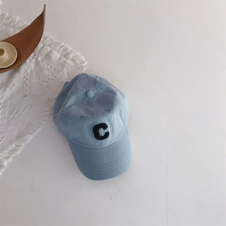 Plush Letter Baseball Cap RYAN AND REMI Letter: A Size: 49-53cm