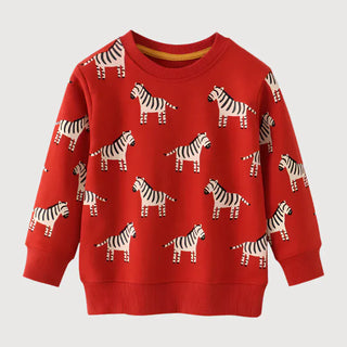 Printed Long Sleeve Sweater RYAN AND REMI Color: Green Kid Size: 2T