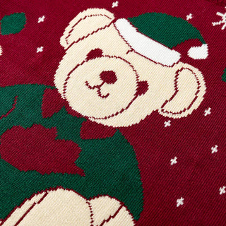 Knitted Teddy Bear Christmas Sweater