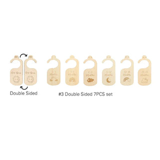 7Pcs Acrylic Closet Dividers RYAN AND REMI Color: Wooden Rainbow3