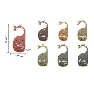 7Pcs Acrylic Closet Dividers RYAN AND REMI Color: Wooden Whale