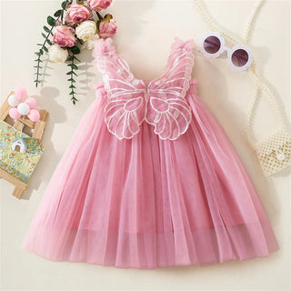 Floral Butterfly Tulle Dress RYAN AND REMI Color: E Kid Size: 9-12M