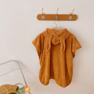 Animal Poncho Bath Towel RYAN AND REMI Color: Blue Size: 67x87cm