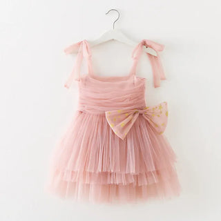 Sling Layered Lace Dress RYAN AND REMI Color: Pink Kid Size: 12M