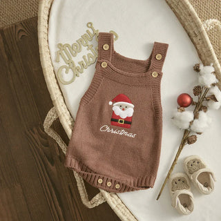 Newborn Knitted Christmas Romper