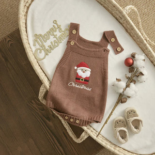 Newborn Knitted Christmas Romper