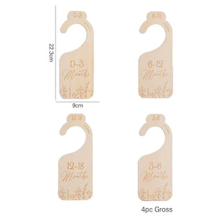 7Pcs Acrylic Closet Dividers RYAN AND REMI Color: Wooden Leaf