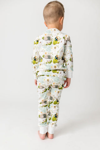 He Is Risen Cotton Long Sleeve Pajama Set Two Piece Holy Pals Size: 2