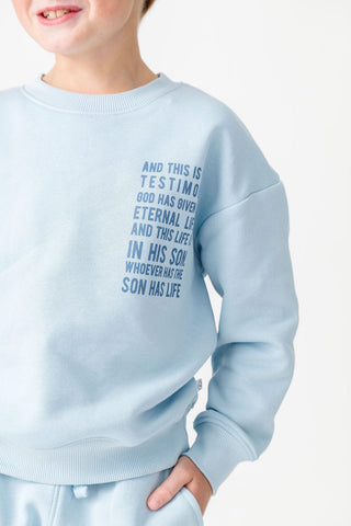 Eternal Life Skyway Fleece Crewneck Sweatshirt Sweater Holy Pals Size: 02