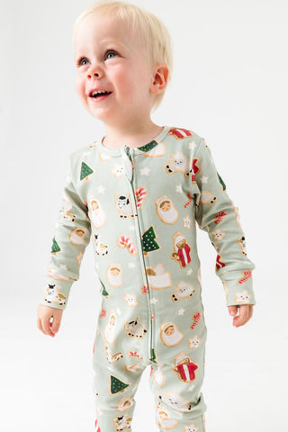 Gingerbread Jesus PJ Footed Onesie Cotton