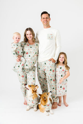 Gingerbread Jesus PJ Womens Long Sleeve Jogger Set Cotton