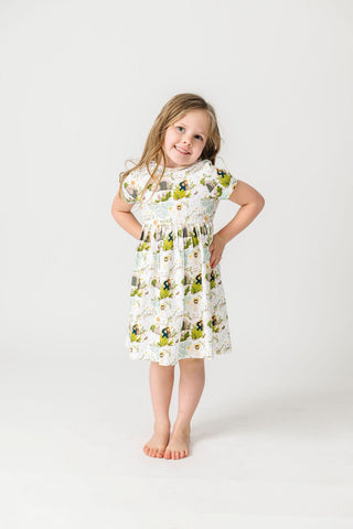 He Is Risen Cotton Short Sleeve Twirl Dress Dress Holy Pals Size: 02