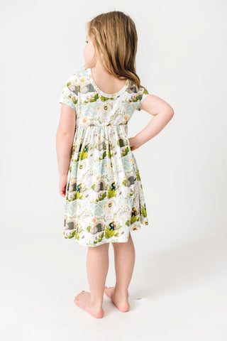 He Is Risen Cotton Short Sleeve Twirl Dress Dress Holy Pals Size: 02