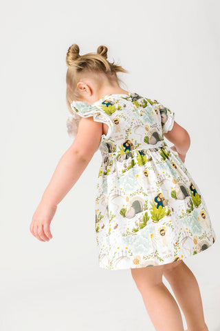 He Is Risen Cotton Short Sleeve Twirl Bodysuit Dress Dresses Holy Pals Size: 00-03M