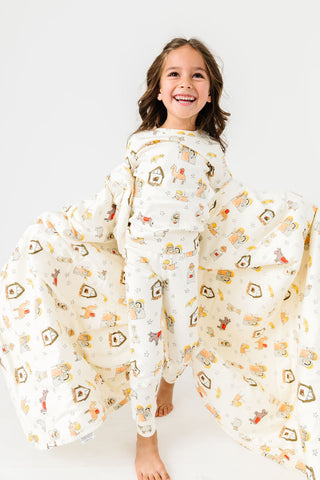 Away in a Manger PJ Long Sleeve Set Cotton