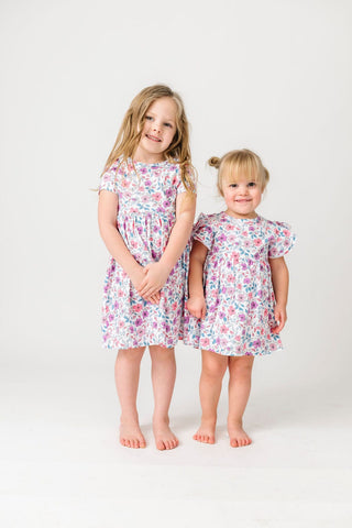 God is Love Cotton Short Sleeve Twirl Bodysuit Dress Dresses Holy Pals Size: 00-03M