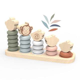 Monkey Family Stacker Early Learning Speedy Monkey LLC