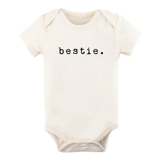 Organic Cotton Short Sleeve Bodysuit - Bestie Short Sleeve Onesie Tenth & Pine Color: Black Size: 0-3M
