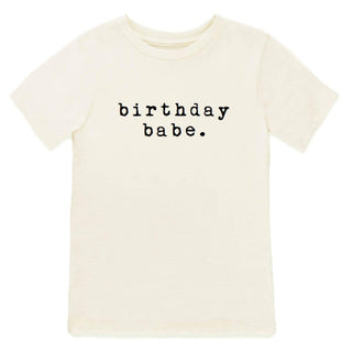 Organic Cotton Short Sleeve Tee Shirt - Birthday Babe Short Sleeve Tee Baby & Toddler Tops
