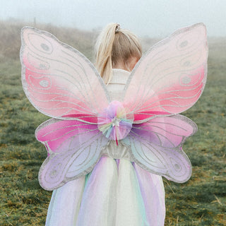 Carlina Fairy Costume Skirt and Wings Set (Multicolor) - Role-Play for Children - 3-5 yrs Dress up Girls, Fairies Speedy Monkey LLC