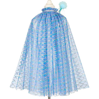 Marlya Mermaid Costume Cape Set with Headband & Wand - Role-Play for Children (2 Sizes) Dress up Girls Speedy Monkey LLC Size: 3-4 years