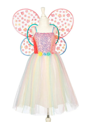 Flora Dress and Wings Set (Green) - Role-Play for Children (3 sizes) Speedy Monkey LLC Size: 5-7 years