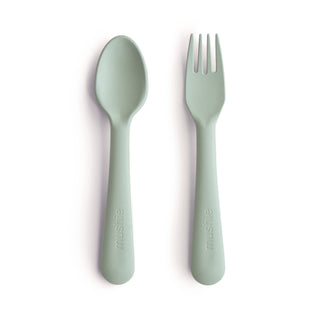 Dinnerware Fork and Spoon SetDinnerwareMushieColor: Sage