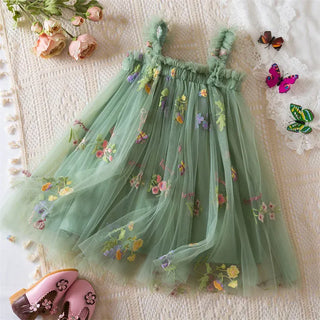 Floral Butterfly Tulle Dress RYAN AND REMI Color: K Kid Size: 9-12M