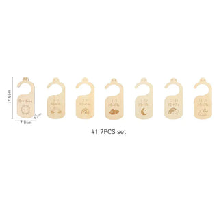 7Pcs Acrylic Closet Dividers RYAN AND REMI Color: Wooden Rainbow1