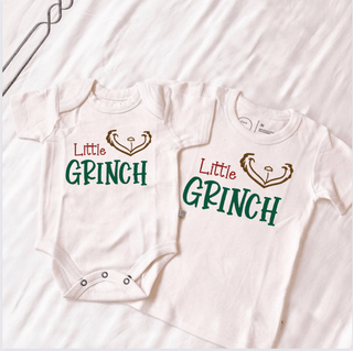 graphic bodysuit | little grinchbodysuitsFinn + EmmaColor: DefaultSize: 0-3M