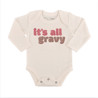 graphic bodysuit | all gravy (long sleeve)bodysuitsFinn + EmmaColor: DefaultSize: 0-3M