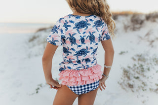 Sophie Sea Turtle Rash Guard Swimsuit Swimsuit Oopsie Daisy Size: 18 Months
