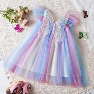 Floral Butterfly Tulle Dress RYAN AND REMI Color: J Kid Size: 9-12M