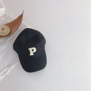 Plush Letter Baseball Cap RYAN AND REMI Letter: A Size: 49-53cm