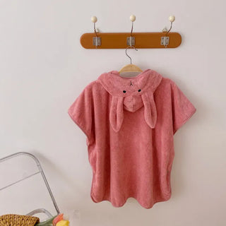 Animal Poncho Bath Towel RYAN AND REMI Color: Pink Size: 67x87cm