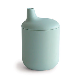 Silicone Sippy CupSilicone Sippy CupMushieColor: Cambridge Blue