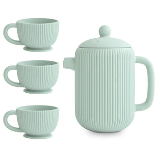 Silicone Tea Play SetSilicone Tea Play SetMushieColor: Cambridge Blue
