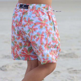 Boy's Sustainable Swim Short - Hawaiian Luau Baby & Toddler Swimwear