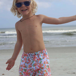 Boy's Sustainable Swim Short - Hawaiian Luau Baby & Toddler Swimwear