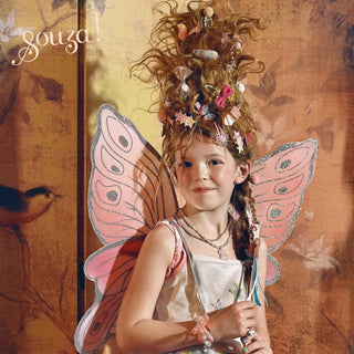 Louanne Fairy Costume Dress and Wings Set (Multicolor) - Role-Play for Children (3 Sizes) Dress up Girls, Fairies Speedy Monkey LLC Size: 3-4 years