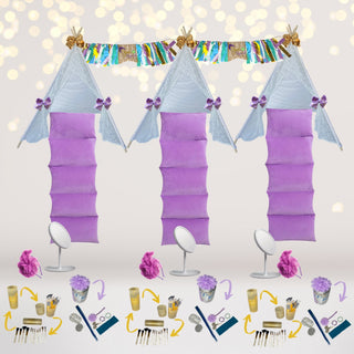 Kids Spa Party Sleepover Box, Kids Birthday Spa Decorations Chicky Chicky Bling Bling