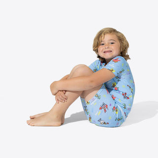 Sponge Bob SquarePants Bamboo Short Sleeve Pajama Set - Blue Pajamas