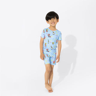 Sponge Bob SquarePants Bamboo Short Sleeve Pajama Set - Blue Pajamas